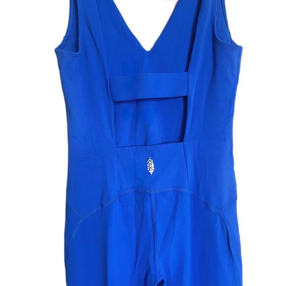 Free People Movement Never Better Jumpsuit Size Large Cobalt Blue NWOT - Picture 6 of 7